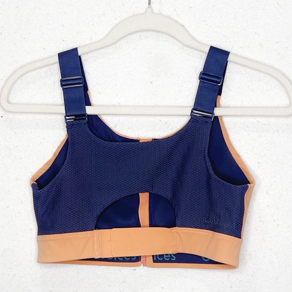 Outdoor Voices Powerhouse Coral/Navy S/M DD Cup Sports Bra 11018 - Picture 2 of 8